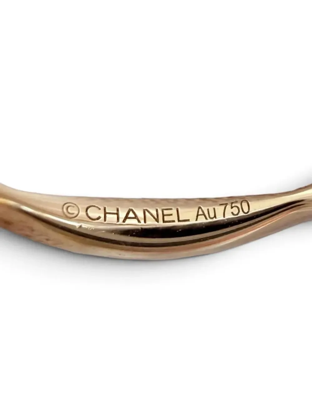 Chanel Ring 18K Rose Gold With Diamond #357875C13B